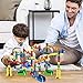 Magicfly Marble Run Set, 149 Pcs Marble Race Track Super Set for Kids 3+, (4 Light up Marbles+ 107 Pcs Translucent Marbulous+ 6 Glass Marbles+ 32 Pcs DIY Marbles) STEM Learning Toys for Boys and Girls