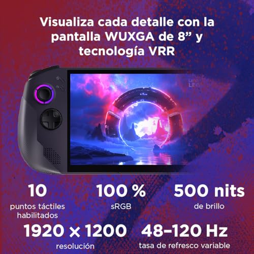 Image of Lenovo Legion Go S - 8 inch WUXGA Portable Gaming Console (AMD Ryzen Z1 Extreme, 16GB RAM, 1TB SSD, AMD Radeon Graphics, 120Hz, Wi-Fi 6E, SteamOS in Spanish) - Dark Violet