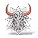 erreinge Sticker Toro Adesivo Sagomato in PVC per Decalcomania Parete Murale Auto Moto Casco Camper Laptop - cm 12