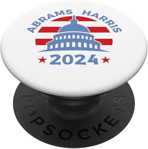 Political Democrat Abrams Harris 2024 Presidential Election PopSockets Swappable PopGrip