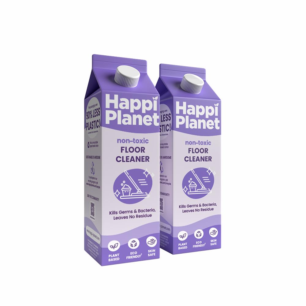 Happi Planet | Organic & Herbal Floor & Bathroom Cleaner, Powered by Neem | 2L | Freshness of Basil | Natural, Plant Based, Non-Toxic, Eco-Friendly | Pet & Baby Safe | Marble, Granite & Wood Safe (B0B449BWW4) Amazon Price History, Amazon Price Tracker