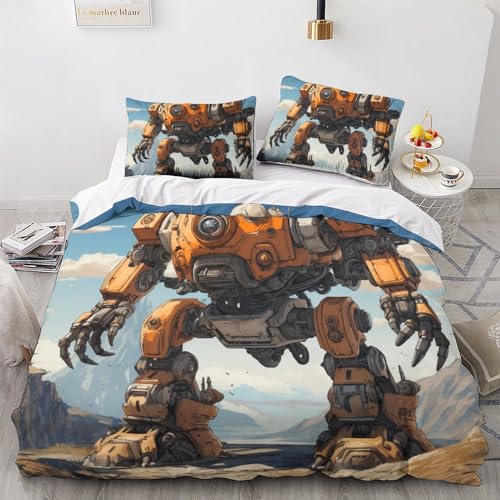 Parure de lit anime mecha 100% microfibre pour éviter la décoloration - 3