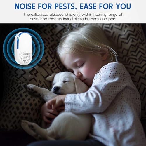 Image of 10 Pack Ultrasonic Pest Repeller, 2026 Upgraded Ultrasonic Repeller & Insect Indoor Repeller - Family and Pets Friendly, Plug in Ultrasonic Repellent for Mouse,Rat,Roaches,Flies,Geckos,Spiders (10)