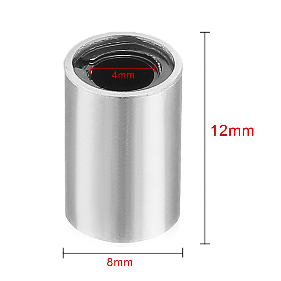 Sourcing Map LM6UU Roulement Linéaire à Bride Ronde – Alésage 6mm, Pour CNC & Imprimante 3D