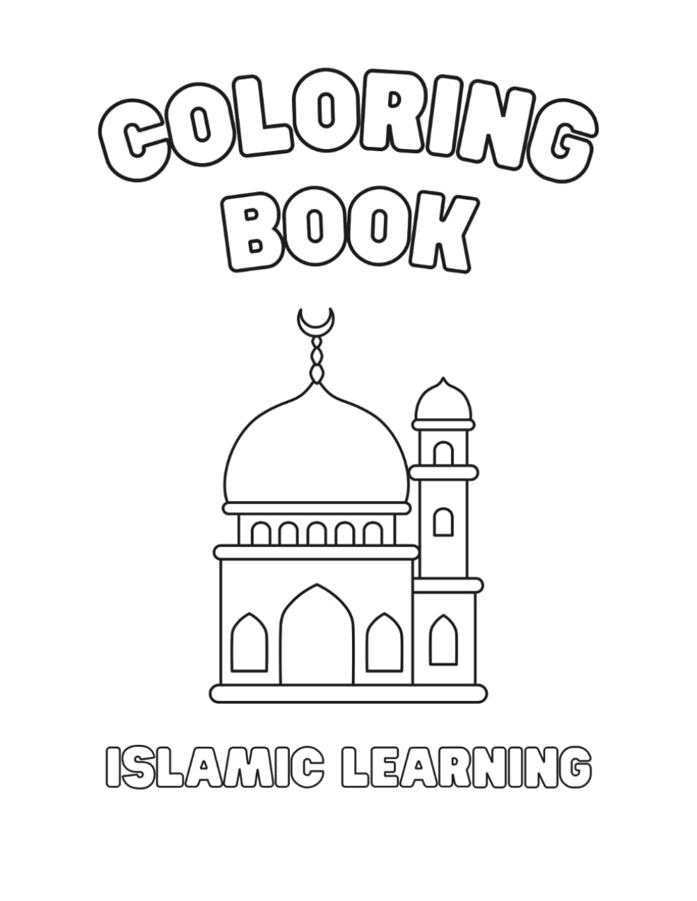 Islamic Coloring and Learning Book for Kids