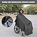 Fonakei Wheelchair Poncho Wheelchair Covers Waterproof Mobility Scooter Rain Cape Adults Electric Wheelchair Accessories Black