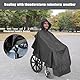 Rollstuhl-Poncho Rollstuhl-Abdeckung, leicht, atmungsaktiv und wasserdicht, Rollstuhl-Regencape universelle Passform, Mobilitäts-Roller und elektrischer Rollstuhl-Poncho, Ganzkörperabdeckung für