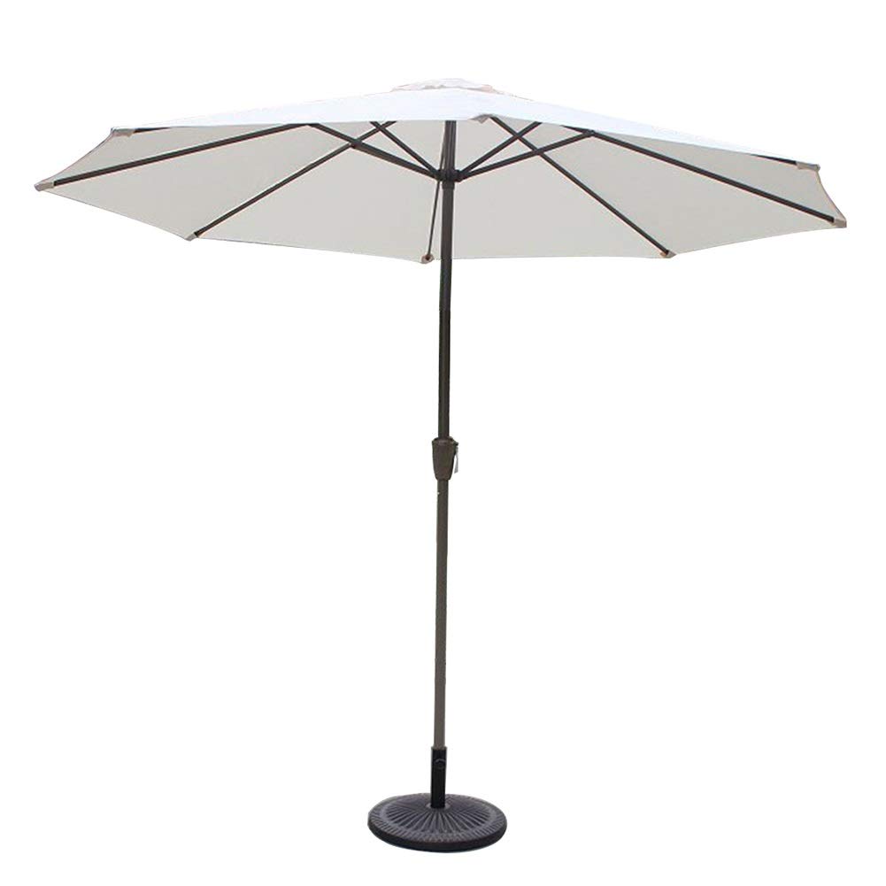 HCZKIUJY Beach Parasol Parasols 9', Round, Market/Garden/Patio Umbrella, Outdoor Umbrella For Balcony Table Terrace Deck Or Yard