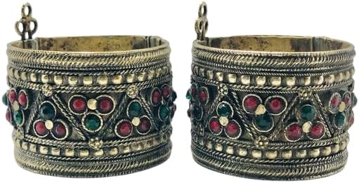 Afghan Vintage Handcuffs Bracelet, Single Cuff, Boho Style, Boho Jewelry, Vintage Style