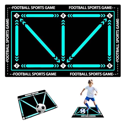 Football Training Mat -Soccer Mastery Skills 90x60cm Football Gifts for Boys | Pro Dribble Ball Control & Stress Relief Games for Kids Girls & Teenage | Birthday Christmas Gifts