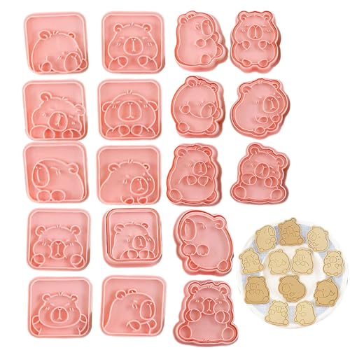 laxreheye Lot de moules à biscuits | Emporte-pièce 3D en forme de chigüire pour – Moule pour gâteaux et desserts | crêpes aux fruits