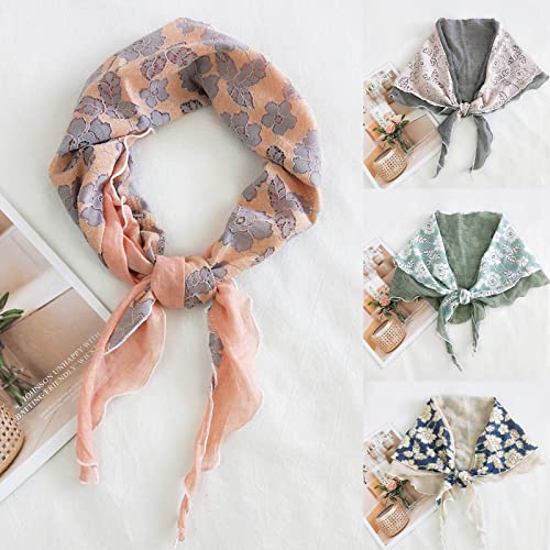 Classical Scarfs for Spring UV-Protection for Head Wrap Neck Floral Printed Pattern Soft Scarves for Mother Beach Suppli2