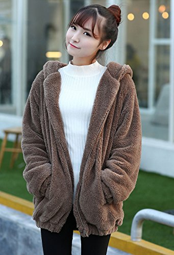 CUSTOME Donna Carina Sciolto Orso Orso Felpa con