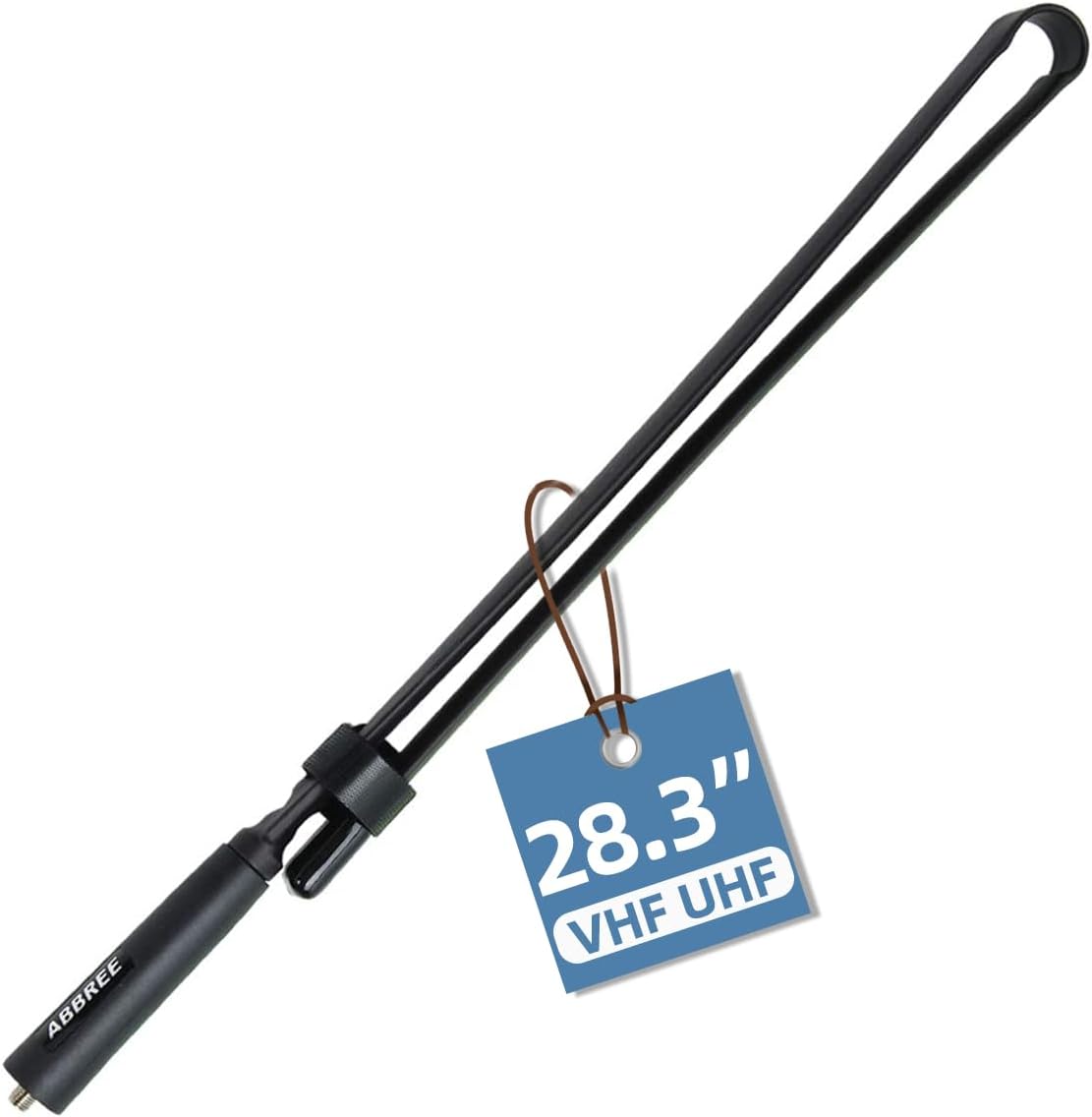 ABBREE SMA-Female Dual Band 144/430Mhz Foldable 72CM/28.3 Inch Length CS Tactical Antenna for Baofeng UV-5R BF-F8HP Pro 5RM 5RH PRO GPS K5PLUS GM21 UV-21R AR-152 Quansheng UV-K5 Ham Two Way Radio