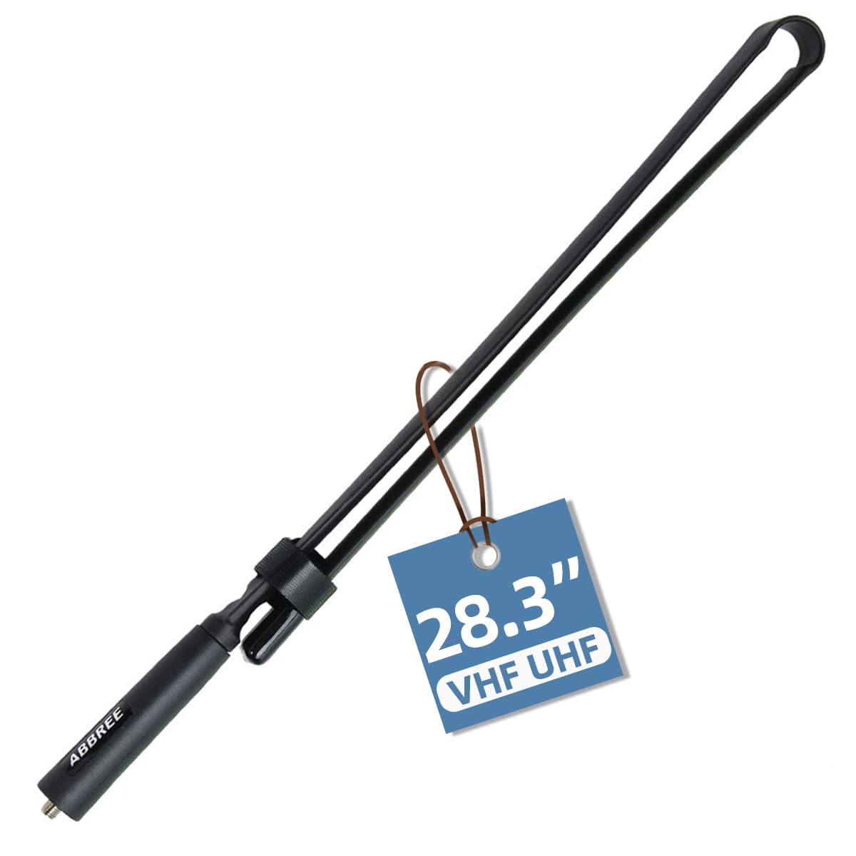 Antenna tattica ABBREE SMA femmina Dual Band 144/430 MHz pieghevole CS per radio bidirezionale Baofeng UV-5R UV-82 BF-F8HP BF-888S, lunghezza 72 cm