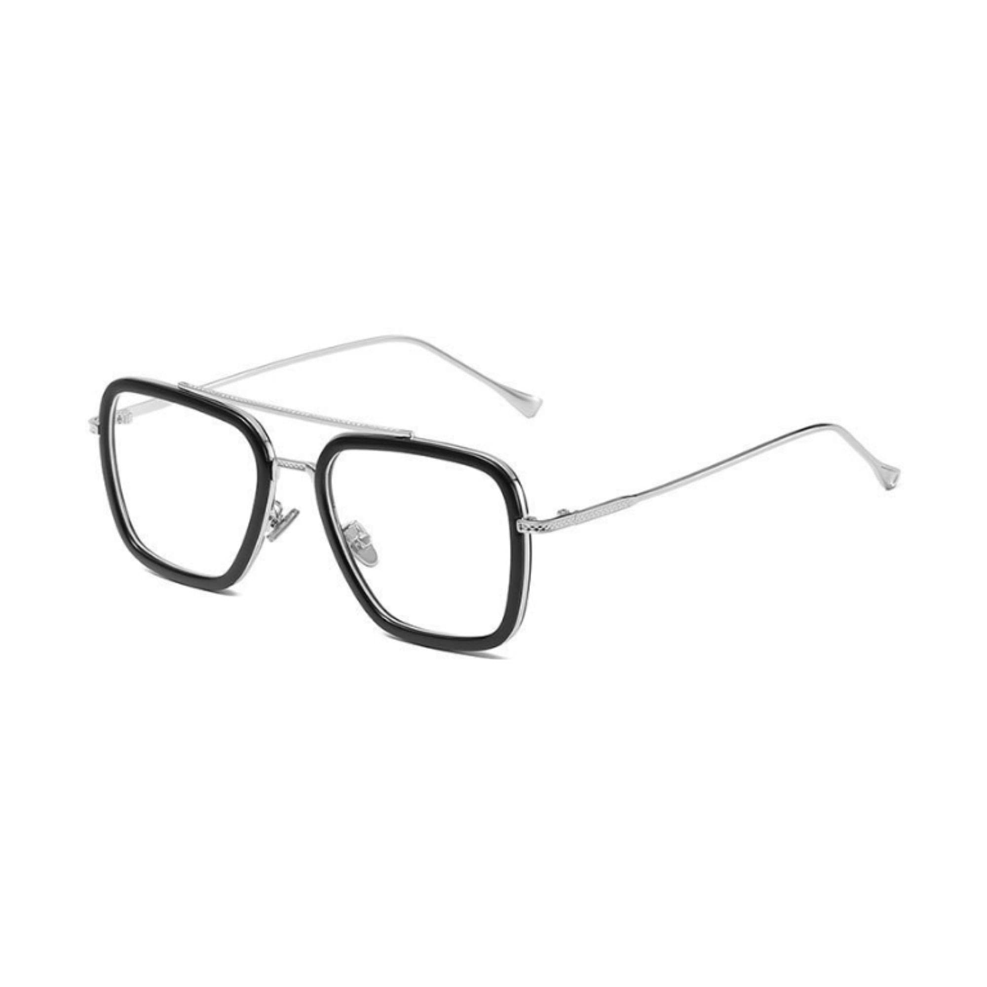 4Flaunt BluBlock Series Blue Light Blocking Zero Power Anti Glare Eyeglasses | Reduce Eye Strain, Dry Eyes, Headaches and Blurry Vision | Computer/Gaming/TV/Phones Specs For Men & Women (Silver)