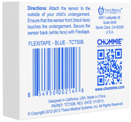 Chummie Flexitape For Premium And Elite Bedwetting Alarms, Blue, 60 Count #TOP1