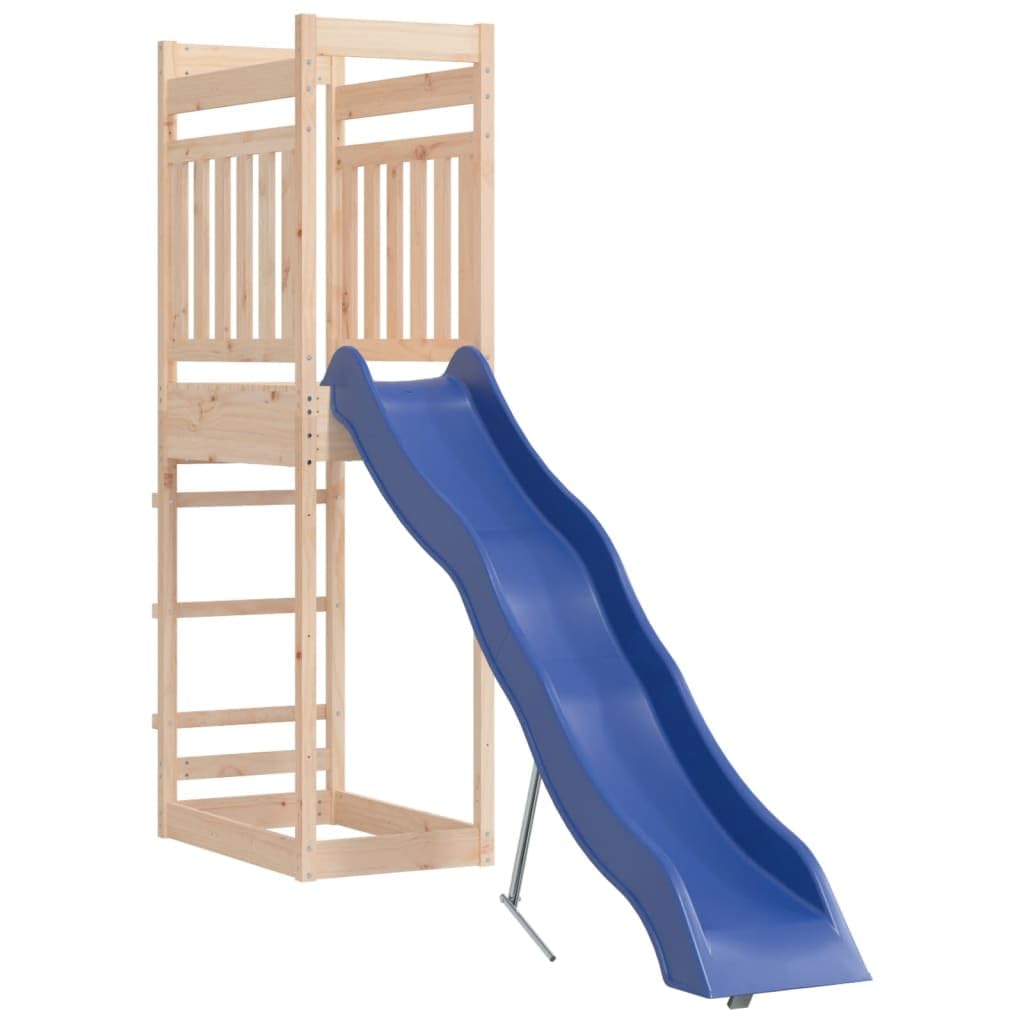 CHARMMA Outdoor Playset Pine Solid Pine Wood Large Durable,Swing Sets & Playsets-3157021