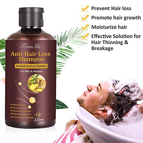 Hair Thickening Shampoo, Shampoo for Hair Growth, Hair Loss Shampoo, Hair Loss Treatment, Natural & Organic Herb Shampoo for Hair Regrowth Faster/Prevent Hair Loss - Thumbnail 5