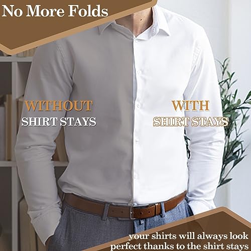 Soportes de camisa estilo Y con abrazaderas STAY GENT ajustables 2
