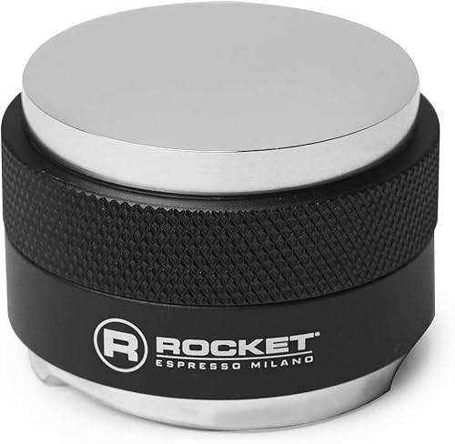 Rocket Espresso Coffee Distribuidor  Herramienta de distribución de espresso  Manipulador y nivelador 2 en 1  (negro)