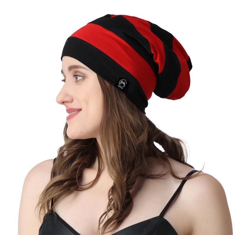 Deliciously Soft Daily Cotton Slouchy Beanie Hip-Hop Soft Lightweight Running Beanie Adult Dwarf Hats Chemo Cap for Men Women-image-33