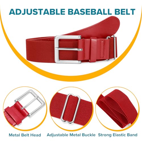 Image of Baseball Socks and Belt Combo for Youth Adult - Softball Socks and Belt for Boys and Girls