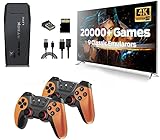 2025 Retro Game Console, Game Stick with Built-in 20000+ Games, 4K HD Output Retro Game Stick Dual 2.4G Controllers for TV, PC, Projector, Monitor