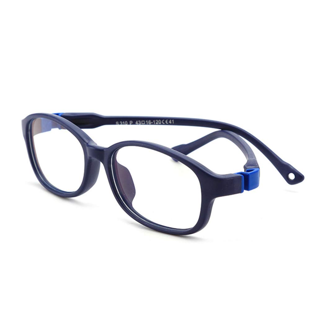 Bambini Occhiali a luce blu Montatura Moda Anti eyestrain UV, Montatura leggera Occhiali da computer Età 3-12 - Flessibili Gomma TR90 Montatura