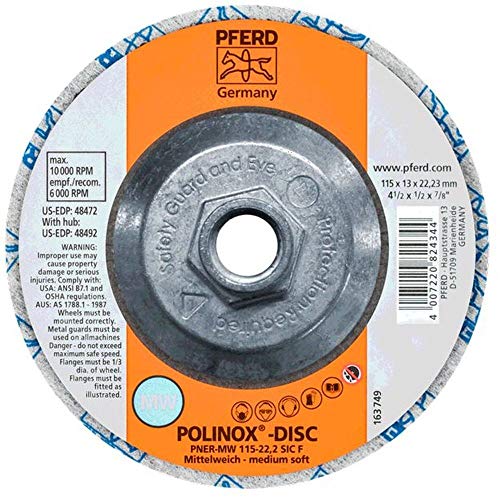 PFERD 4-1/2'' POLINOX UNITIZED DISC T27 (48492) (5/Each)