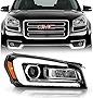 ACANII - For [Halogen Model Only] 2013-2016 GMC Acadia OE Style LED Tube Projector Headlight Headlamp Passenger Side