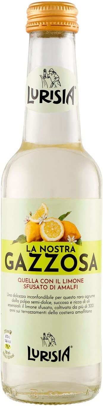 Lurisia Gazzosa Bibita Analcolica Gassata Boisson gazeuse rafraîchissante 24 x 27,5 cl