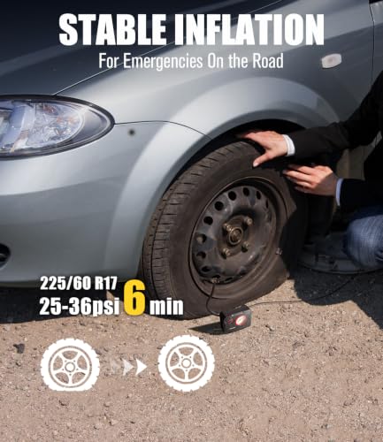 AVID POWER 12V Tire Inflator Portable Air Compressor