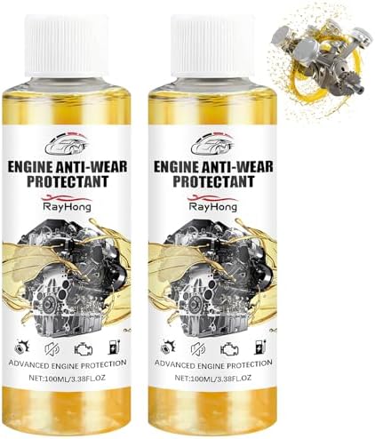 Anti-Wear Engine Treatment Oil Additive,Highly Effective Engine Anti-Wear Protectant,Car Engine Anti-Wear Protection Agent,Noise Reduction and Shaking Cure (2Pcs)