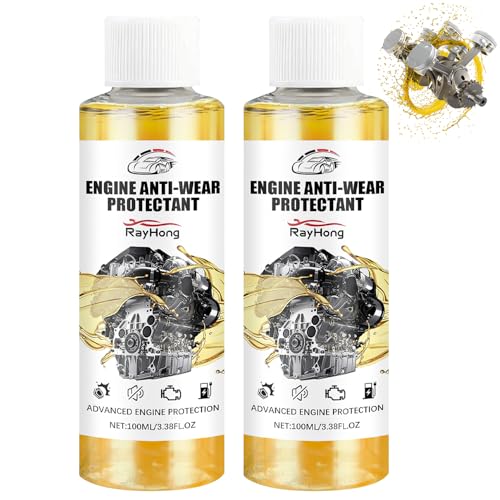 Mrryiio Anti-Wear Engine Treatment Oil Additive,Highly Effective Engine Anti-Wear Protectant,Car Engine Anti-Wear Protection Agent,Noise Reduction and Shaking Cure (2Pcs)