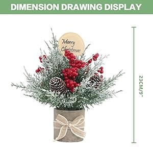 2PCS Small Christmas Tree,Tabletop Mini Xmas Tree,9" Artificial Little Potted for Christmas Decor,Suitable for Weddings, Holidays, Christmas and Other Festivals.(Red/Green) 2PCS Small Christmas TreeTabletop Mini Xmas Tree9 Artificial Little Potted for Christmas DecorSuitable for Weddings Holidays Christmas and Other FestivalsRedGreen