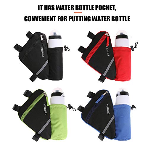 Andoer Bolsa para bicicleta Bolsa com estrutura frontal para bicicleta Bolsa para tubo de ciclismo B