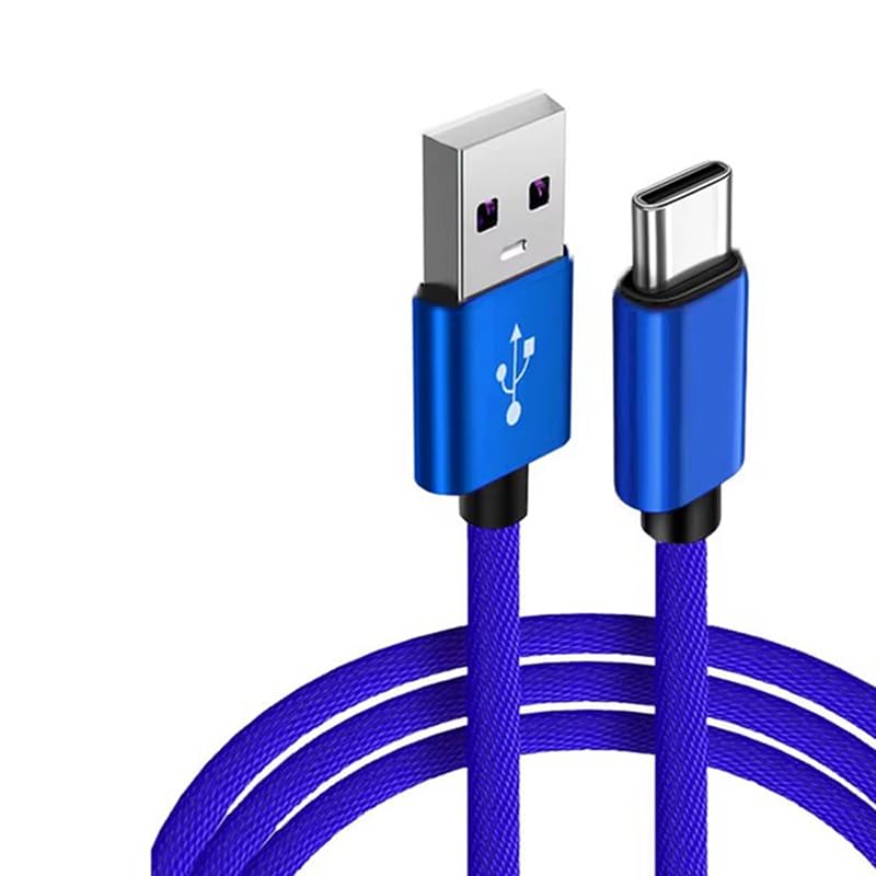 1pcs 3pcs 5pcs 10pcs USB A to Type C Nylon Braided Cable Dast Sync Fast for Type C Mobile(1m 10pcs,Left Bent)