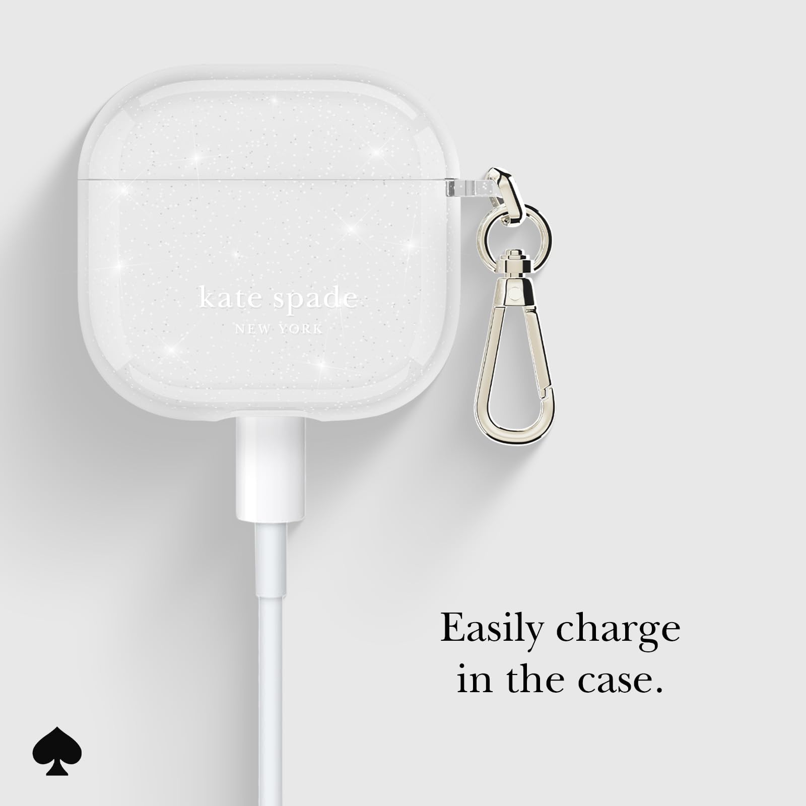 kate spade new york AirPods 4 Protective Case with Keychain Ring