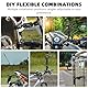 BRDRC Motorrad Halterung für Insta360 X4 X5, Fahrradlenker Montageset mit 150cm Unsichtbarem Selfie Stab Double Clamp for Insta 360 X5 X4 X3 X2 X ONE RS R Go 3S Ace Pro, für GoPro Kamera Zubehör