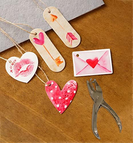 1/4 and 1/8 Inch Small Single Hole Punch, 2 Pack Handheld Circle Shaped Hole Puncher with 8 Sheet Capacity for DIY Craft Paper, Tag & Ticket, Perfect for Home, Office, Back to School Supplies - Image 4