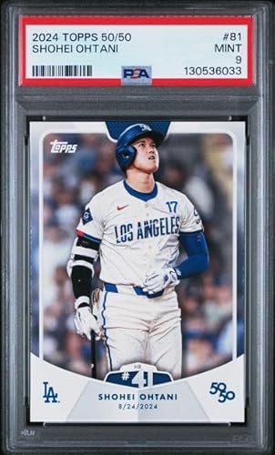 Graded Psa Mint 9 Shohei Ohtani #81 Baseball Card 50/50