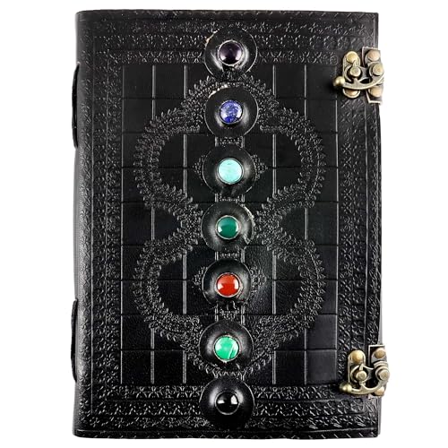 Carnet de croquis en cuir grand Freak Scene journal intime noir robuste