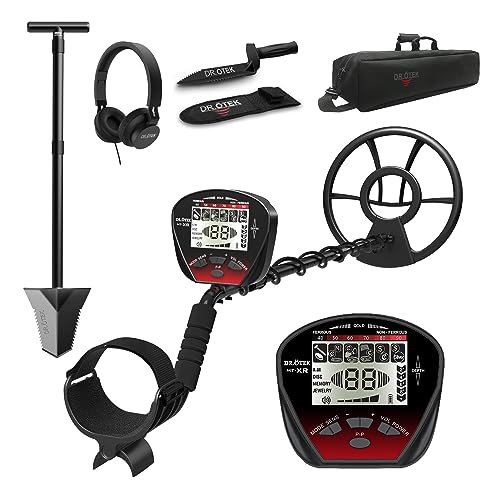 DR.ÖTEK Metal Detector for Adults and Heavy Duty Garden Shovel