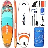 Mistral Inflatable Stand Up Paddle Board with SUP Accessories, 10'6''x33''x6'' All-Round SUP for Family, Touring, Kayaking, Yoga, Pets, Fishing, Wide Stable Design and Lightweight ISUP