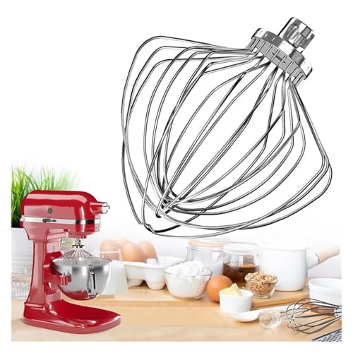 Batidor de 11 alambres compatible con Kitchenaid para bol elevable de 7QT 5