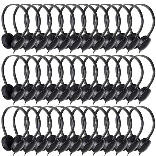 Image of 100 Pack Bulk Headphones for Kids Classroom School,Wired On Ear
