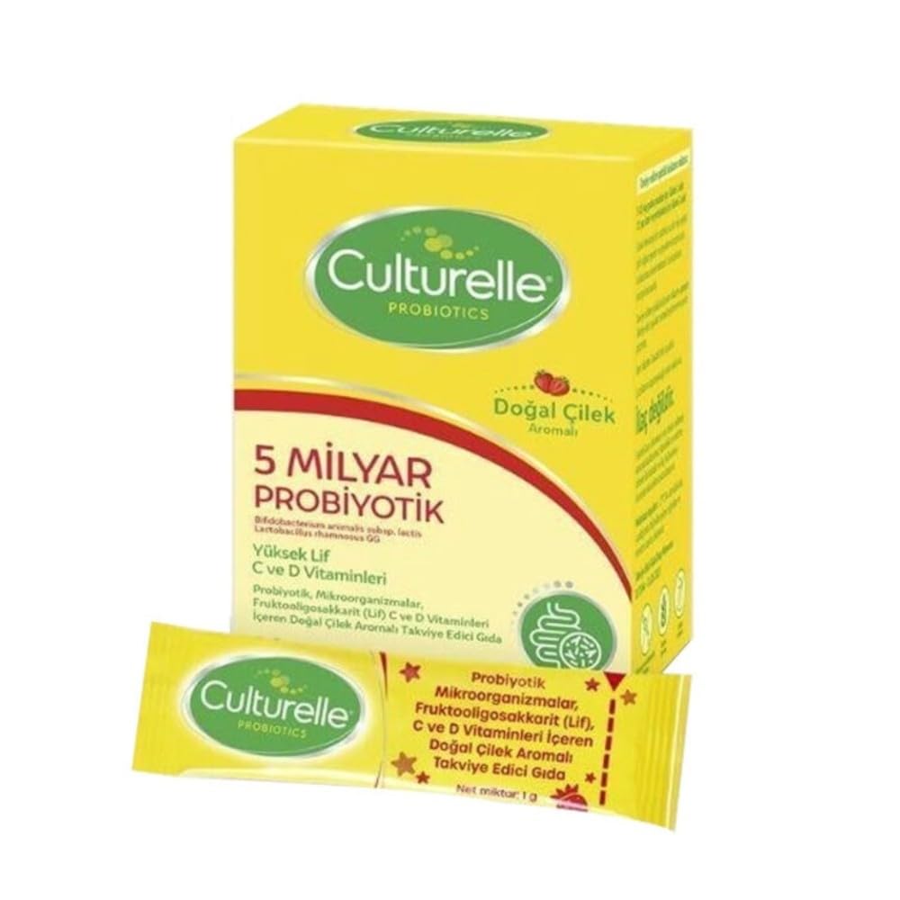 Culturelle Probiotics Doğal Çilek Aromalı 5 Milyar Probiyotik 30 Saşe