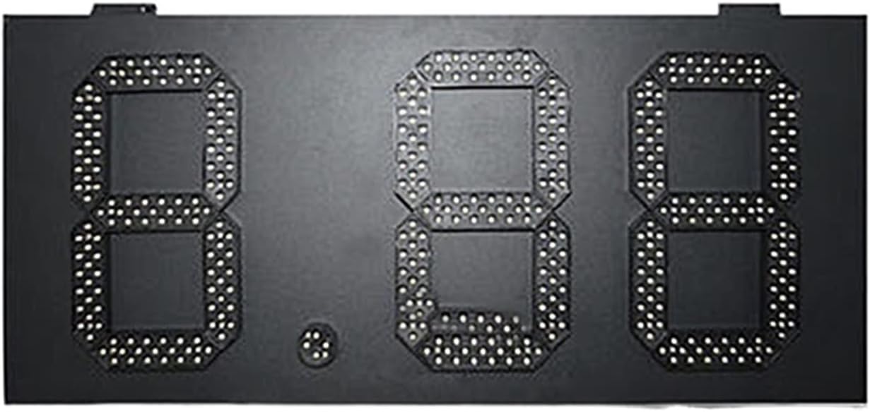 Protable Gym Timer Hot 12 Inch Rainproof White 8.88 Format Led Oil Price Sign LED Outdoor Di-splay Panel Gas Station LED Digital Gas Price Sign Outdoor Digital Visibility (Color : 3 Digit Countdown)