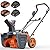 Keenstone 20" Cordless Snow Blower, Electric Snow Blower with 2×21V 4.0Ah Batteries & Dual Fast Chargers, Brushless Motor, 25ft Snow Throw Distance and Dual LED Lights, for Driveway Patio